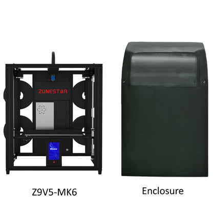 New Arrival 4 Extruders Multi Color Enclose Frame CoreXY Fast Printing Silent Large FDM 3D Printer DIY Kit Z9V5Pro-MK6