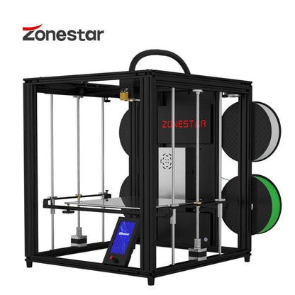 ZONESTAR 4 Extruders Mixing Color Multi Color Large Size FDM 3D Printer DIY Kit Z9V5Pro-MK4/MK5/MK6