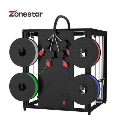 ZONESTAR 4 Extruders Mixing Color Multi Color Large Size FDM 3D Printer DIY Kit Z9V5Pro-MK4/MK5/MK6